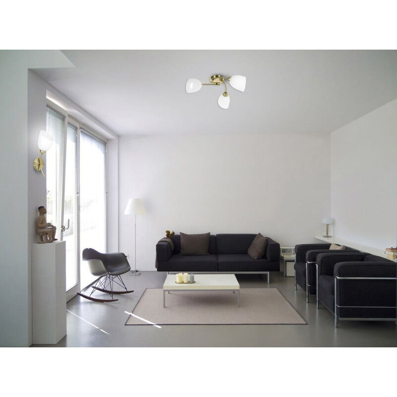 Applique Murale Activejet Blanc Doré Métal verre 40 W 40 x 12 x 20 cm (1 Pièce)