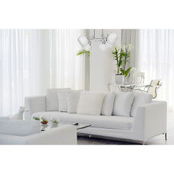 Tabouret de bar Los Angeles tissu C gris foncé