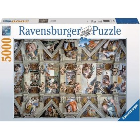 Puzzle Adulte 5000 p - Chapelle Sixtine - Ravensburger - Architecture et monument - Multicolore