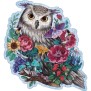 Puzzle en bois Hibou floral 150 pieces robustes et naturelles dont 15 figurines en bois (whimsies), des 10 ans, 17511, Ravensbur