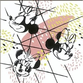 Tableau de peinture par numéros CreArt Minnie Style 20x20 cm pour adultes