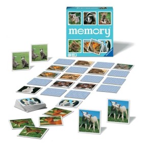 Jeu de paires et de mémoire - Grand memory - Petits Animaux - Ravensburger - 64 cartes