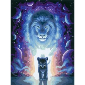 CreArt Lion 30x40 cm - Jojoesart édition - Peinture par numéros – Des 12 ans – Ravensburger - 23516