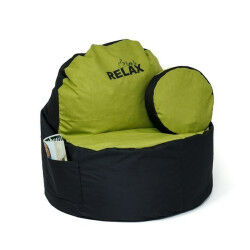 Pouf GO GIFT Noir Olive...