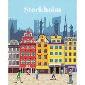 CreArt Stockholm 24x30 cm - Peinture par numéros – Des 12 ans – Ravensburger - 23520