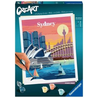 CreArt Sydney 24x30 cm - Peinture par numéros – Des 10 ans – Ravensburger - 23526