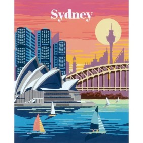 CreArt Sydney 24x30 cm - Peinture par numéros – Des 10 ans – Ravensburger - 23526