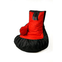 Pouf GO GIFT Noir Rouge...