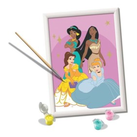 N° d'Art Disney Princess, format 18x24cm,Kit de peinture par numéros, Des 7 ans, 23929, Ravensburger