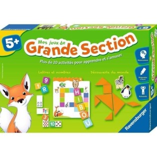 Mes jeux de grande section - Coffret complet éducatif - 20 activités programme 3e année maternelle - Ravensburger - Des 5 ans