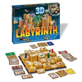 Labyrinthe 3D, Jeux de société, Famille et Enfants, De 2 a 4 Joueurs a partir de 7 ans, 26113, Ravensburger