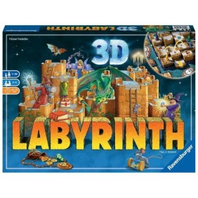 Labyrinthe 3D, Jeux de société, Famille et Enfants, De 2 a 4 Joueurs a partir de 7 ans, 26113, Ravensburger