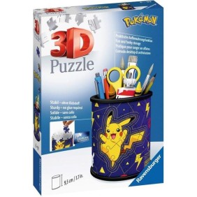 Pot a crayons Pokémon Puzzle 3D Ravensburger - 54 pieces - Sans colle - Des 6 ans