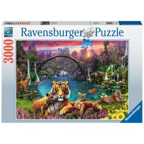 Ravensburger-Puzzle 3000 pieces - Tigres au lagon-4005556167197-A partir de 14 ans