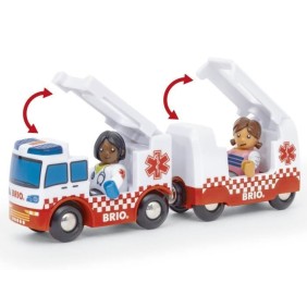 BRIO Camion Ambulance Son et Lumiere-7312350360356-A partir de 3 ans