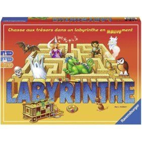 Labyrinthe - Ravensburger - Jeu de société famille - Chasse au trésor dans un labyrinthe en mouvement - Des 7 ans