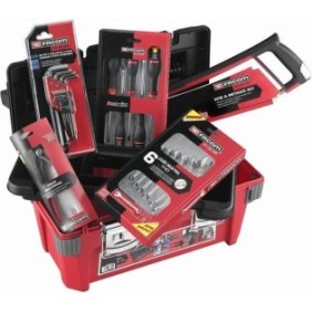 Caisse a outils FACOM + 22 outils - 5 Tournevis Protwist + 6 Clés mixtes OVG + 9 Clés mвles + Scie métaux + Pince - BP.P20ACM1PB