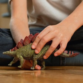 Figurine Stégosaure, avec détails réalistes, Schleich 15040 Dinosaurs, pour enfants des 4 ans