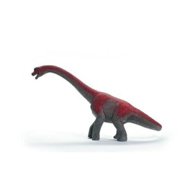 Figurine Brachiosaure, rouge avec détails réalistes, pour enfants des 4 ans, SCHLEICH 15044 Dinosaurs