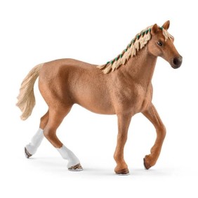 Set de Jouets schleich 5 Pieces avec Figurine Cheval Pur-sang anglais avec couverture - Jouet Cheval Réealiste avec Couverture,