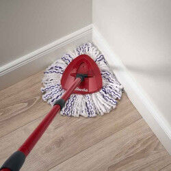 Mop with Bucket Vileda 167751 Noir Rouge Microfibre Plastique