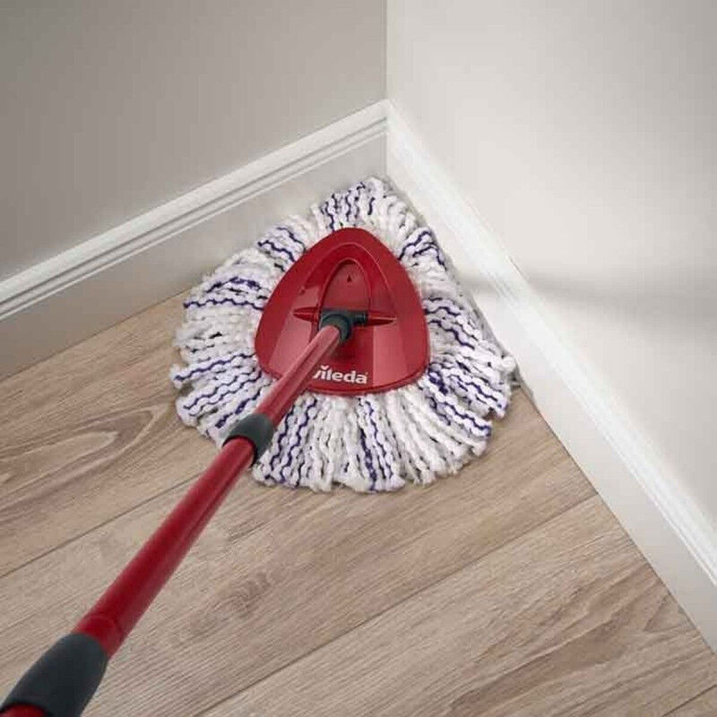 Mop with Bucket Vileda 167751 Noir Rouge Microfibre Plastique