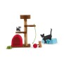 Assortiment  de Figurines d'Animaux avec Chats et Chatons - Coffret de Jouets. Figurines réalistes avec Maman Chat et Chaton pou