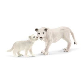 Lionne avec bébés, Coffret schleich avec figurines lion et 2 lionceaux,  Jouet Durable, Amusant et Pédagogique -Parfait pour les