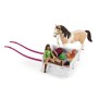 Aventures au camping de Sarah, coffret schleich avec 23 éléments inclus dont 1 cheval schleich et 1 personnage, coffret figurine