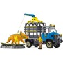 Mission de transport Dino, coffret de 43 pieces avec figurine tricératops et camion de transport, jouets dinosaures pour enfants