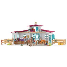 Centre équestre modulable de Lakeside pour chevaux, coffret figurines avec 115 éléments, Schleich 42567 Horse Club