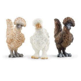 Coffret de Figurines Poules - Ferme Jouet et Grange de 3 Pieces avec Figurines Poules, Pour Garçons et Filles - Jouet 3 ans -