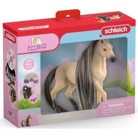 Figurine Schleich de Jument Andalouse a coiffer - Coffret avec Figurine Cheval et Accessoires - Pour Enfants a Partir de 5 ans -