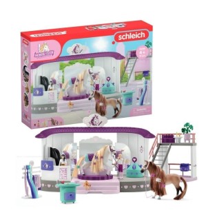 Écurie Schleich Salon de Beauté Sofia's Beauties avec Accessoires de Pansage et Figurines Schleich Chevaux - Coffret de 99 Piece