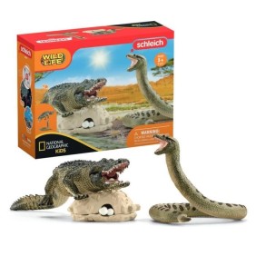 Coffret Duel Alligator/Anaconda SCHLEICH - Gamme Wild Life