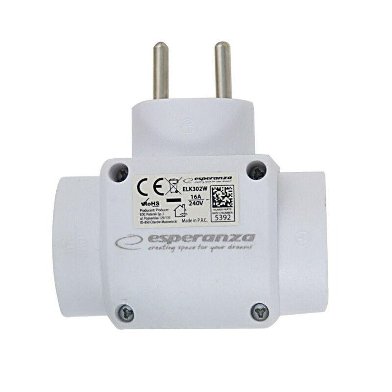 Multiprise Esperanza ELK302W 3 Prises