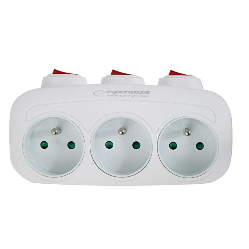 Multiprise Esperanza ELK307W 3 Prises