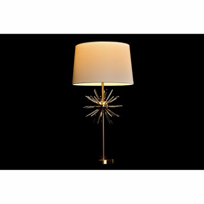 Lampe de bureau DKD Home Decor Doré Métal Blanc 41 x 41 x 80 cm 220 V 50 W