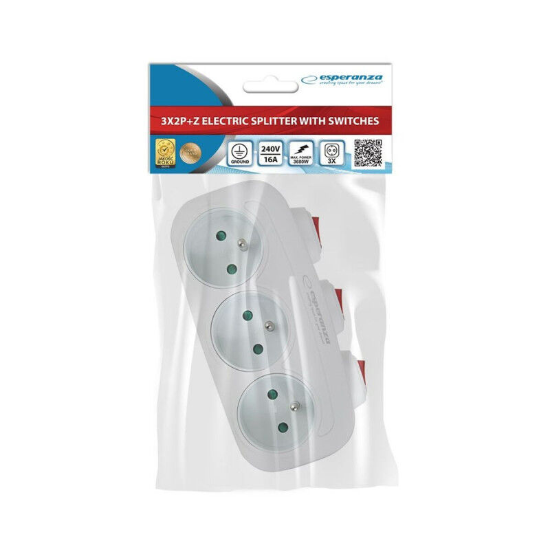 Multiprise Esperanza ELK307W 3 Prises