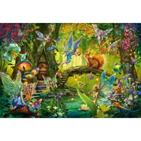 Puzzle Fées dans la foret - SCHMIDT SPIELE - 200 pieces - Avec baguette magique