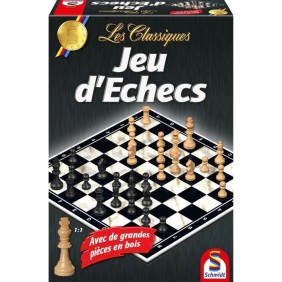 Les Classiques - Jeu d'échecs - SCHMIDT SPIELE - Affrontez-vous dans des parties passionnantes d'échecs avec ce coffret classiqu