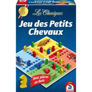 Les Classiques - Jeu de petits chevaux - SCHMIDT SPIELE - Vivez des courses palpitantes avec ce jeu de petits chevaux classique 