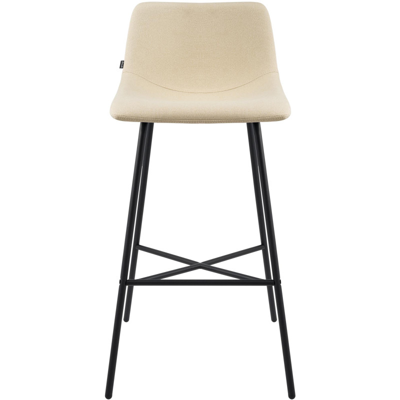 Tabouret de bar Altona tissu crème