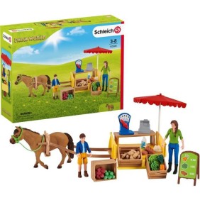 Étal mobile de la ferme SCHLEICH - 42528 - Farm World