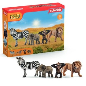 Figurines les animaux d'Afrique, jouets pour enfants des 3 ans - schleich 42387 Wild life