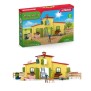 Ensemble de Figurines Animaux de la Ferme avec Accessoires - Coffret Ferme éducative  de 92 Pieces avec Vache, Cheval, Cochon et