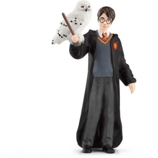 Harry et Hedwige, Figurine de l'univers Harry Potter,  pour enfants des 6 ans, 4 x 2,5 x 10 cm - schleich 42633 WIZARDING WORLD