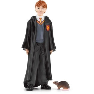 Ron et croûtard, Figurine de l'univers Harry Potter,  pour enfants des 6 ans, 4 x 2 x 10 cm - schleich 42634 WIZARDING WORLD