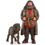 Hagrid et Crockdur, Figurine de l'univers Harry Potter,  pour enfants des 6 ans, 8 x 11,5 x 13 cm - schleich 42638 WIZARDING WOR