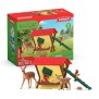 Cabane des animaux de la foret, Coffre schleich 42658 Farm World, pour enfants des 3 ans